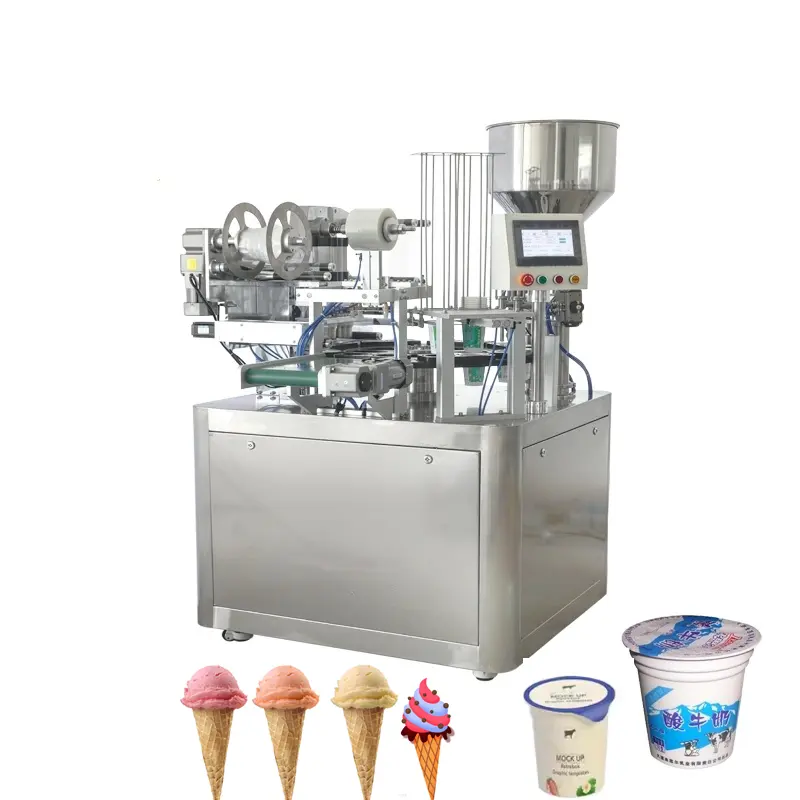 Automatic Calippo Ice Lolly Making Packing Machine Food Grade 110V Automatic Weighing Pump Viscous Paste Honey Filling Machine