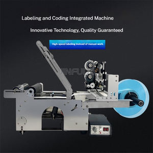 Machine de codage et d'étiquetage semi-automatique pour bouteilles rondes MT50, étiqueteuse autocollante pour petites bouteilles en verre, machine d'étiquetage manuelle - Product Image 4