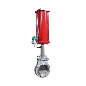Ductile <b>Iron</b> Carbon Steel Stainless Steel Pneumatic Knife Gate PZ673 Knife Gate - Product Image 1