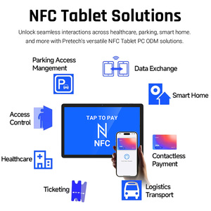 10.1 Inch 4G LTE <span class=keywords><strong>Android</strong></span> Tap Để Thanh Toán Menu Đặt Hàng Phía Trước NFC Đọc Thanh Toán Hệ Thống Mini Xách Tay PC <span class=keywords><strong>POS</strong></span> Máy Tính Bảng Cho Nhà Hàng - Product Image 5