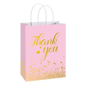 X404 Customizable Royal Blue Art Paper Bag Kraft Paper Business Thank You Guest <b>Gift</b> Packaging Biodegradable Logo Printed - Product Image 3