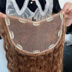 คลิป<span class=keywords><strong>ผม</strong></span>แท้ลูกไม้สีน้ำตาลล้วนจากมนุษย์,ที่ปิด<span class=keywords><strong>ผม</strong></span>ลอนธรรมชาติดิบเกาลัดมือที่ยังไม่ผ่านกรรมวิธี - Product Image 2