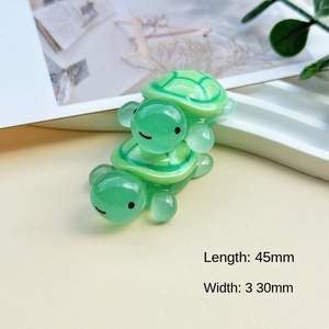 [Nhà máy tùy chỉnh] dạ quang rùa phim hoạt hình nhựa tự làm phụ kiện trang sức điện thoại di động Trường hợp lỗ giày vật liệu vá - Product Image 5