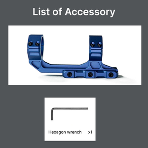 ขาตั้งกล้องแบบ Cantilever ยี่ห้อ BANGBANG สำหรับท่อขนาด 20 มม. ความสูงตรงกลาง 1.5 นิ้ว สำหรับอุปกรณ์ออปติกภายนอกอาคาร (สีน้ำเงิน) - Product Image 6