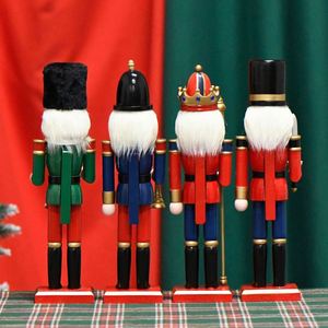 Bulk Stock 30cm Wooden Sequin Nutcracker King Figurine with Gift <b>Box</b> Packaging AXGIFTS Brand <b>for</b> Christmas Tabletop Decor - Product Image 4