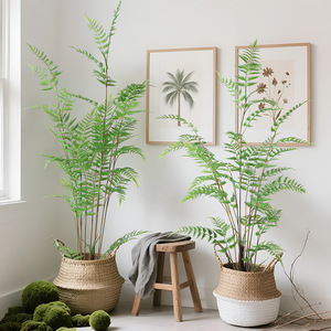 Plante en pot artificielle en forme de tête de singe en fil d'or pour la décoration intérieure du salon, vente en gros - Product Image 2