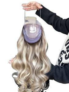 2023 nouveau Design Mini perruque Bleach noeuds nœuds simples fait à la main pleine dentelle perruque couleur personnalisée pour les femmes blanches - Product Image 6