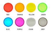 Anneaux en plastique multicolores, 4 pièces, 18mm 24mm 28mm 32mm 38mm