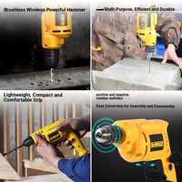 Outils électriques, perceuse industrielle haute puissance à vitesse réglable, perceuse pistolet multifonction Devil, perceuse électrique DWD112E
