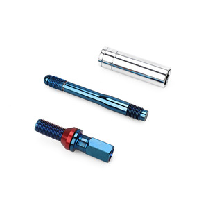สลักเกลียวดุมล้อเหล็กทรงเรียว M14X1.25 ความยาวเกลียว 28 มม. สำหรับเปลี่ยนล้อ สีเงิน สีฟ้า สีสันสดใส - Product Image 3