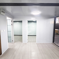 Maison conteneur préfabriquée et imperméable en acier de 20 pieds et 40 pieds Maison mobile modulaire avec 2 ou 4 chambres à coucher préfabriquée
