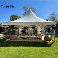 2X2 3x3 4X4 5X5m Braguero de aluminio Fiesta DE BODA Carpa de exposición Pagoda comercial Marquesina Impermeable Todas las estaciones Alquiler al aire libre