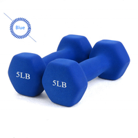 Accueil Femmes Fitness Musculation 2kg Haltères hexagonaux en néoprène en fonte avec vinyle rose Ensembles de revêtement de fer à tremper