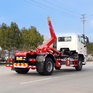 Venta al por mayor de fábrica: Camión de basura HOWO de 15 toneladas con gancho, camión de basura con brazo amplirol para construcción - Product Image 5