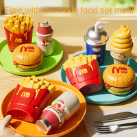 Juguetes Educativos de Simulación de Robots Transformables de Comida Rápida Transfronteriza para Niños de 5 a 7 Años, Material ABS