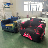 Chaise gonflable portable pour location de fête, série de tentes scellées à l'air en TPU, canapé publicitaire personnalisé pour la décoration d'événements