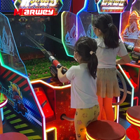 Mesin Game Arcade Tembak-tembakan Air Marwey Simulate, Game Pemadam Kebakaran, Game Tembak-tembakan Arcade Indoor untuk Anak-anak