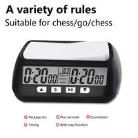 Chronomètre CHRT à réaction rapide, compte à rebours, contrôle du temps de jeu d'échecs, chronomètre de course, chronomètre numérique d'échecs, montre chronomètre de jeu