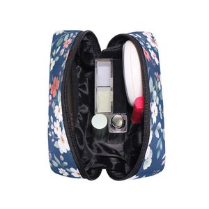 Wholesale Custom Printed Makeup <b>Bag</b> for Women White Flower Cosmetic Pouch with Zipper Elegant Travel <b>Toiletry</b> <b>Bag</b> - Product Image 4