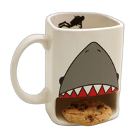 Scuba Diving Mug hiu kue Dunk Mug untuk teh dan biskuit