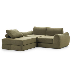 Three Seat Compression Fabric Italian Minimalism Folding Sponge Full Vacuum Living Room Small Apartment - Product Image 1