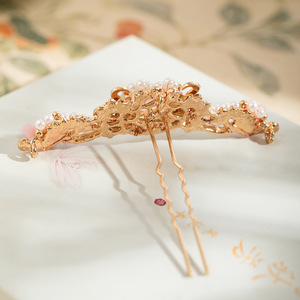 Couronne et épingle à cheveux élégantes de style Hanfu chinois ancien, polyvalentes, style national classique, pour cheongsam. - Product Image 3