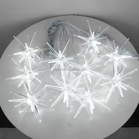 Lustre en forme de méduse en acrylique à 10 têtes, éclairage LED, pour décoration intérieure, scène de mariage et événements, alimentation CA