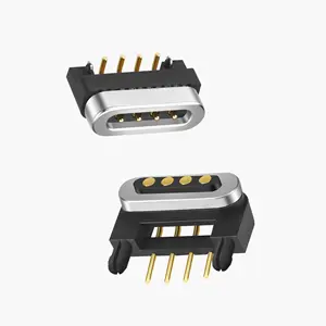 HytePro 110 graus embora furos 4 pinos pogo conector magnético pcb