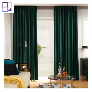 <span class=keywords><strong>Tende</strong></span> di Lusso in <span class=keywords><strong>Velluto</strong></span> <span class=keywords><strong>Verde</strong></span> Scuro Tessuto di Lino <span class=keywords><strong>Tende</strong></span> per Finestre di Casa per Soggiorno e Camera da Letto - Product Image 2