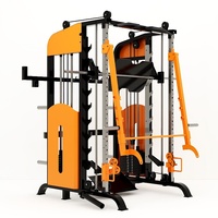 Máquina Smith de Grado Comercial con Peso Ajustable, Entrenador Multifuncional de Alta Resistencia para Ejercicio de Cuerpo Completo, Equipo para Gimnasio en Casa