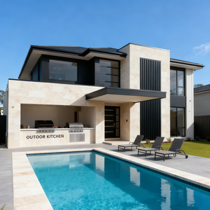 现代别墅主卧设计为私人空间，配有水疗浴室 - Product Image 2