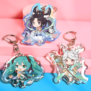 Trung Quốc Nhà Máy Thực Hiện Tùy Chỉnh Thiết Kế Số Lượng Nhỏ <span class=keywords><strong>Acrylic</strong></span> Móc Chìa Khóa Nhựa Mặt Dây Chuyền Cầu Vồng Laser Quyến Rũ Tùy Chỉnh <span class=keywords><strong>Acrylic</strong></span> Keychain - Product Image 3