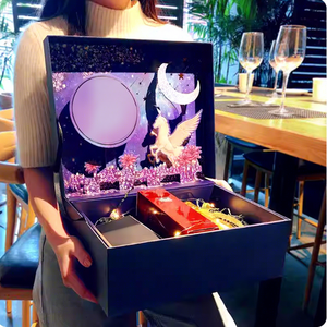 Caja de Regalo de Diseño Creativo para Productos de Cuidado de la Piel, Caja de Empaque de Lujo con Logotipo Personalizado, Caja 3D con <span class=keywords><strong>Bonito</strong></span> Estampado - Product Image 2