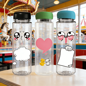 Vente en gros 16oz petite bouteille d'eau de jus potable en plastique personnalisé 350ml 500ml bouteilles d'eau en plastique transparent - Product Image 1