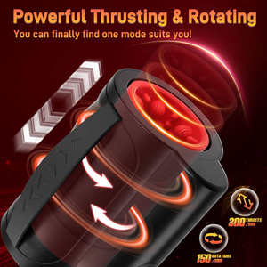 7 Farklı Modlu Uçak Kupası Tasarımlı, Otomatik Döndürme Özellikli Erkekler İçin Geri Çekilebilir Döner Mastürbatör - Seks Oyuncağı - Product Image 3