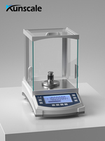 Échelle analytique numérique de laboratoire de précision 0.1g Balance matérielle ABS en acier inoxydable avec écran LCD
