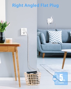 Dải Nguồn USB, Dây Nối Dài Dải Nguồn Phích Cắm Phẳng Với 8 Đầu Ra <span class=keywords><strong>4</strong></span> Cổng USB - Product Image 3