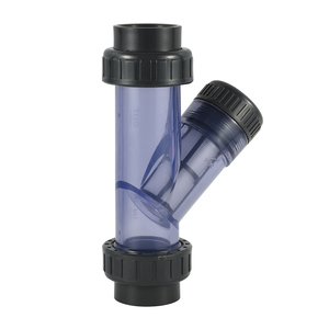 1/2 Để 4 Inch Ổ Cắm Threaded Rõ Ràng Minh Bạch <span class=keywords><strong>UPVC</strong></span> PVC Van Y Loại Lọc Lọc Cho Công Nghiệp Hóa Chất Ống - Product Image 2