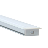 Profilé en aluminium 6063-T5 encastré pour LED, 27*11mm, extrusion pour bandes lumineuses LED, décorations, service de découpe