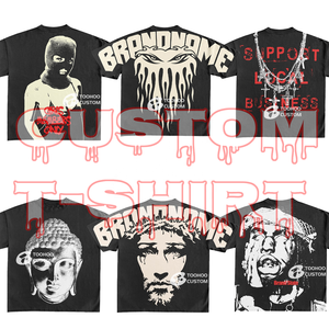 <span class=keywords><strong>T</strong></span>シャツ230gsmコットン酸ウォッシュオーバーサイズユニセックス男性用ストリートウェアパフソフトカスタムロゴネッククロップドシャツ - Product Image 2