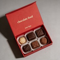 Boîte cadeau de luxe personnalisée pour chocolats avec séparateur, finition mate, boîte à bonbons, boîte d'emballage à fermeture magnétique pour chocolats