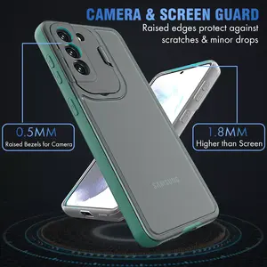 Fabrika sıcak satış cep telefonu çantası katlanır Kickstand kamera koruma mobil kapak 2 In 1 telefon Samsung kılıfı Galaxy S22