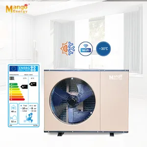 New design 5.6 scop 18kw 20kw 22kw 24kw R32 air to water monoblock inverter heat pump for house heating cooling DHW