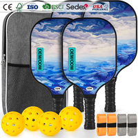 Paleta de Pickleball con Núcleo de Panal de Abeja, Diseño Personalizado OEM, para Entrenamiento y Entretenimiento, Impresión UV, MOQ Bajo, Fabricante, Envío Rápido