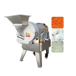 Ticari otomatik sebze kesici makinesi havuç patates salatalık soğan kesme makinesi