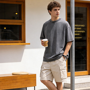 T-Shirt Casual in Cotone 100% di Alta Qualità per <span class=keywords><strong>Uomo</strong></span>, Stile Retrò, <span class=keywords><strong>Moda</strong></span> <span class=keywords><strong>Giovanile</strong></span>, Disponibile all'Ingrosso - Product Image 6