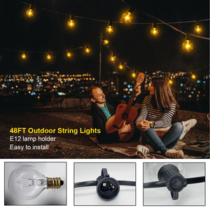 Trang trí ngoài trời <span class=keywords><strong>LED</strong></span> 30-<span class=keywords><strong>Bulb</strong></span> Globe chuỗi ánh sáng Edison bóng đèn vườn đèn 15m - Product Image 3