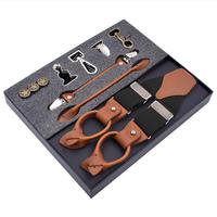 Jarrbikini coloré pour hommes, boîte haut de gamme, 6 clips, épaissi, porte-jarretelles, mode, DIY