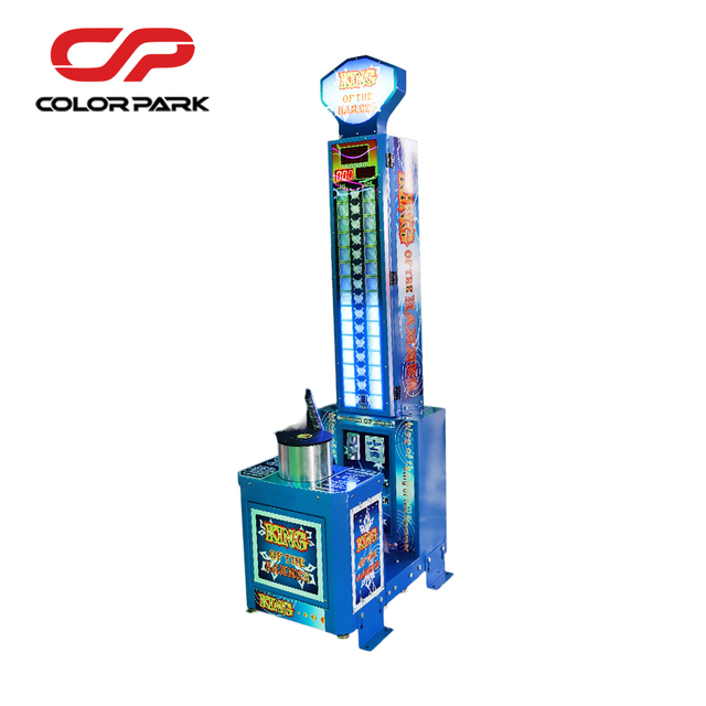 Hercules Coin-Operated Arcade Punch Game Power King Hammer Strength Machine Big Metal Hammer Punching Machine in Sport Style