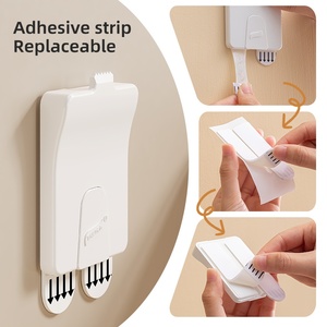 Thiệt Hại Miễn Phí Trang Trí Nội Thất Có Thể Tháo Rời Hình Ảnh Treo Khung Với Móc Và Vòng Lặp Velcroes Tường Gắn Móc Nhựa - Product Image 4